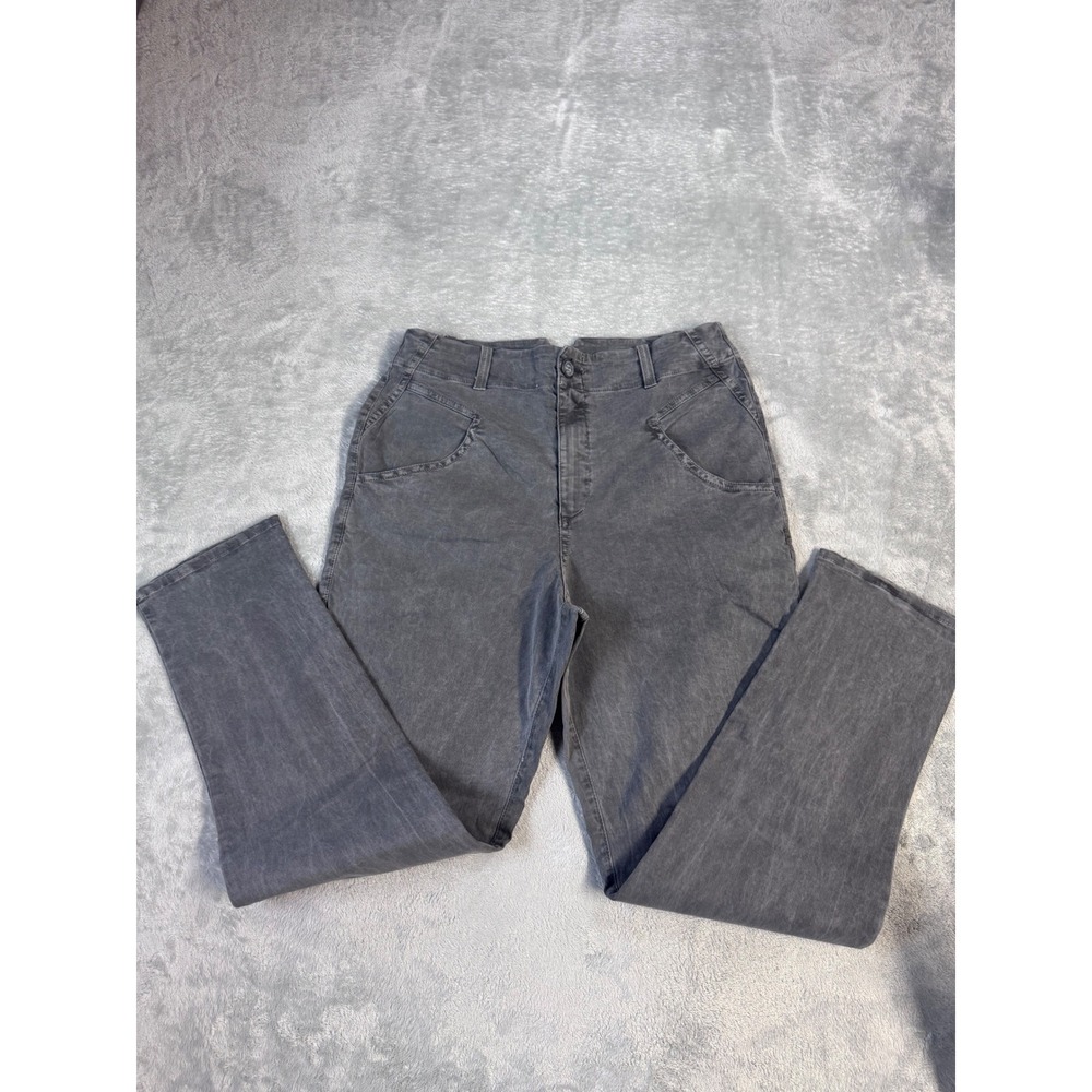 Amadi Anthropologie Carbon Gray High Rise Straight Leg Pants Small NWT